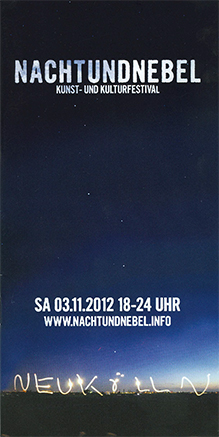 Flyer Festival Nacht und Nebel Berlin 2012